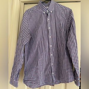 Ben Sherman tailored skinny fit button down plaid shirt.